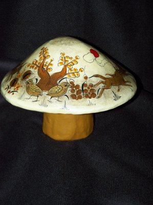 Smaller mushroom - 1960 or early 1970s.