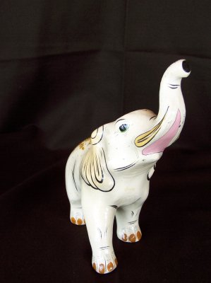 Lovely 1960-1970s mexican papel mache elephant.