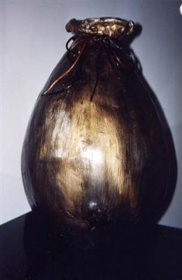 "tall bronzed vase" by Elaine Ede Hornsby