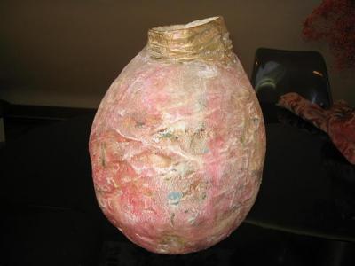"pink pot" by Elaine Ede Hornsby