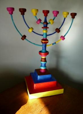 "7 branches menorah" by Arthur P. Espagne