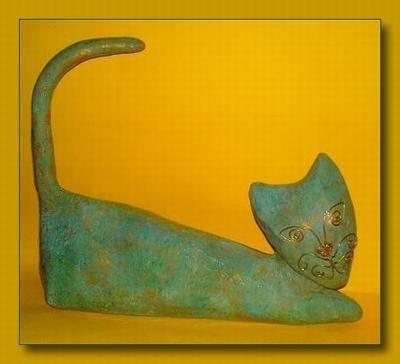 "Verdigris Cat" by Tammy Wilson