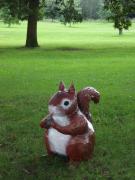 Red Squirrel at Arboretum by Jackie Hall