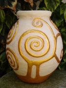 Klimt Style Pot by Jackie Hall