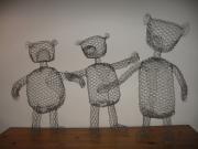 3 bears WIP chickenwire by Grécha