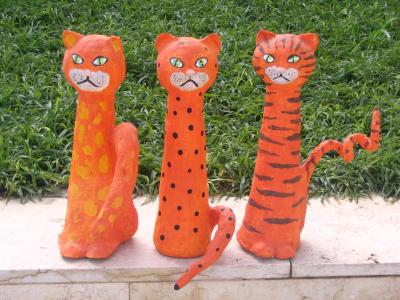 "three cats" by Carmela Sabati R