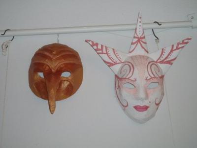 "Masks for the Night of Museums" by Katherin Averko