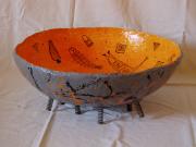 orange bowl by Neomi Goldbaum