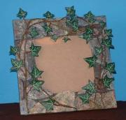 Ivy covered wall mirror/picture frame by Davey B