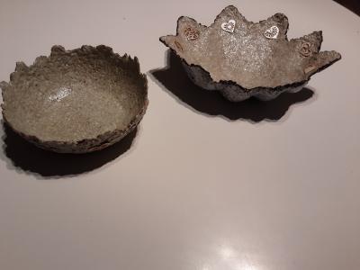 "Two "Heart" bowls" by Marion Auger