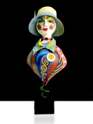 "Female clown" by Louise Latulippe