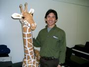 Giraffe and friend by Diane Sarracino