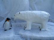 Mrs. Polley Polar Bear and penguin by Diane Sarracino