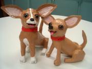 Two Chihuahuas by Diane Sarracino
