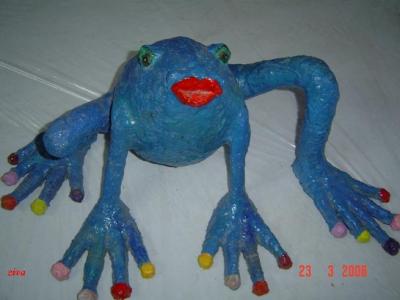 "Blue frog" by Ziva Epstein