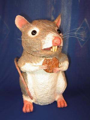 "Fat Rat Cookie Jar" by Christina Colwell