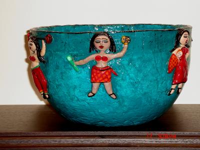"domestic goddess bowl view #2" by Andrea Charendoff