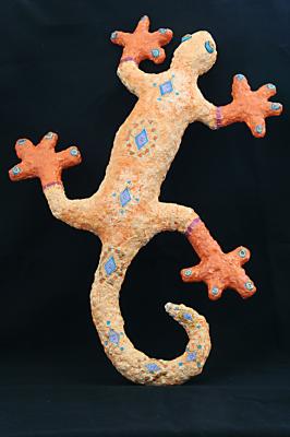 "Orange Gecko" by Keren Shane