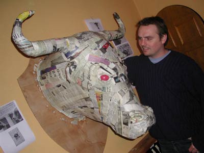 "Bull paper stage" by Steve Glynn