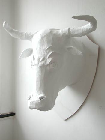 "Bull painted white" by Steve Glynn