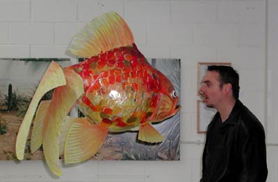 "Steve with Goldfish" by Steve Glynn