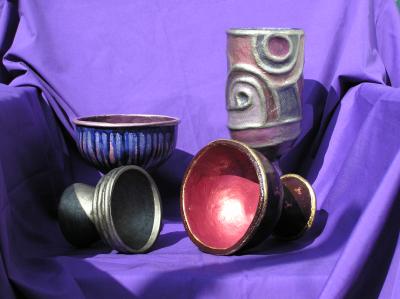 "cups & grails" by Susan Oldfield