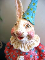 Rabbit Clown (close-up) by Debra Schoch