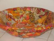 bowl with collage by Ruth Gal