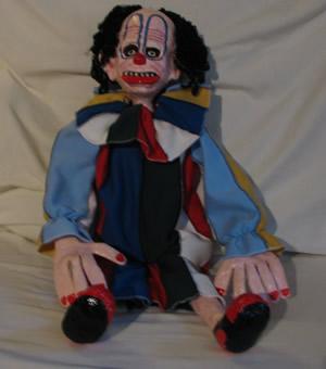 "Scary Clown Sitting" by Marilyn Ranford