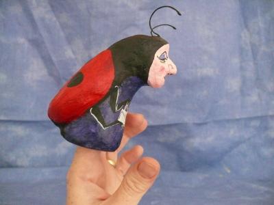 "Ladybird finger puppet" by Charlotte Hills