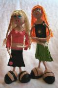 Paper Mache dolls by Anat Dvir