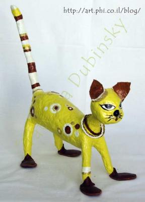 "yellow cat" by Dubinskaya Tatyana