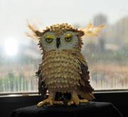 An owl (sold) by Dahlia Oren