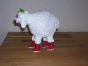 Sheep with boots (sold) by Dahlia Oren