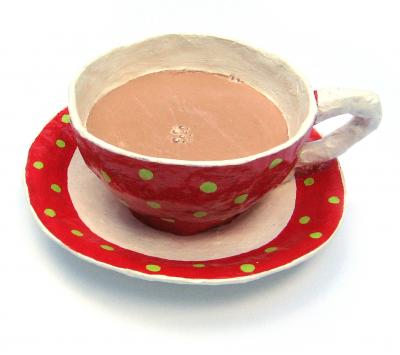 "Red spotted teacup" by Lorraine Berkshire-Roe