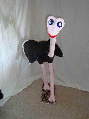 "Therese the ostrich" by Lucie Dionne