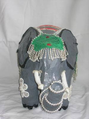 "Elephant with pearls" by Marie Anne Dillen Cassis