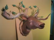 Deer with tree antlers by Meg Lemieur