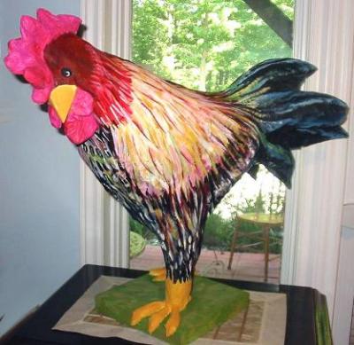 "Rooster - aka The funky chicken!" by Karen Sloan