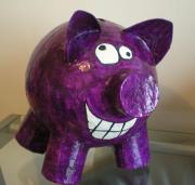 Happy Moolah Moneybox Pig. by Danni Johnson