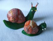 snails pair by Sharon Trott