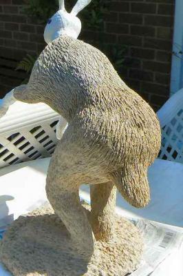 "Back view of part complete Hare" by Julie Whitham