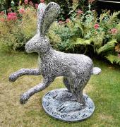 Very large Silver Hare by Julie Whitham