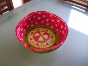 pink & green bowl by Riki Gai