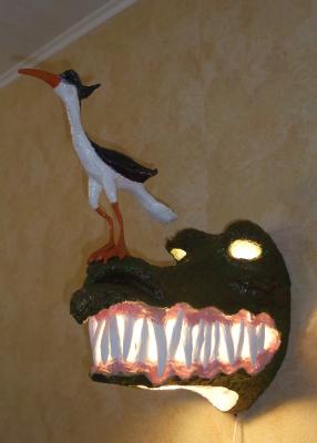 "Stomatologists. Sandpipers and a crocodile. A sconce lamp." by Andrey Gavrilov