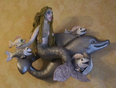 "Solemn departure of the mermaid with retinue. A definitive variant of a composition." by Andrey Gavrilov
