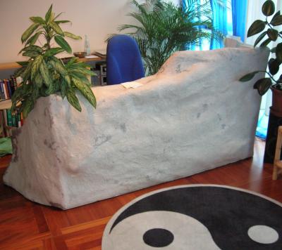 "papermaché stone  room-divider" by Erna Rea Valentini