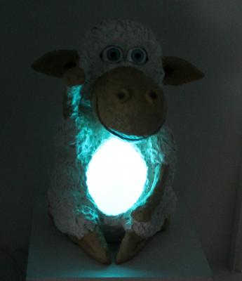 "Lamb Night Light with Light on" by Philip Bell