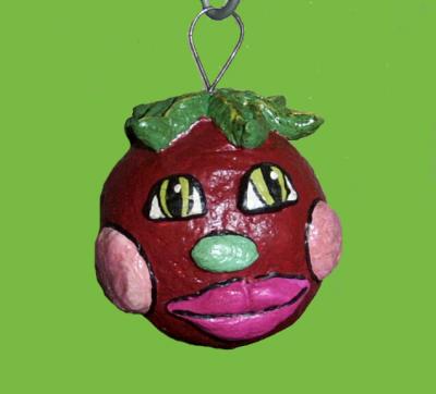 "Tomato Ornament" by Carol Van Norman