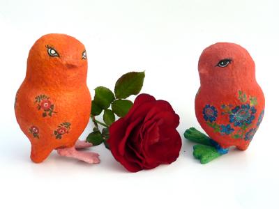 "Tamashi Valentine Love Birds" by Anat Bar Am